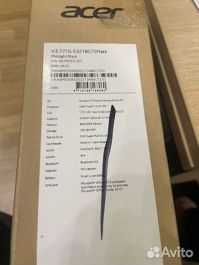 Ноутбук acer