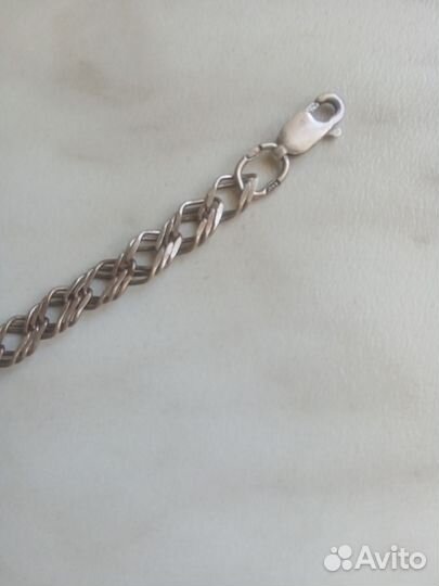 Мужская серебряная цепь