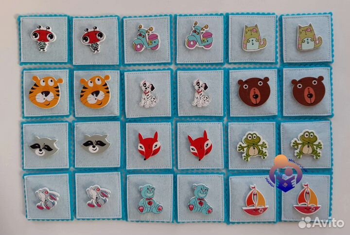 Игра мемори из фетра