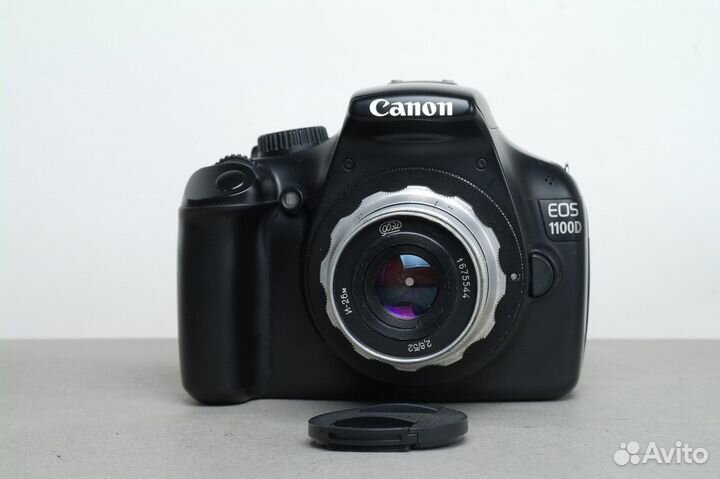 Фотоаппарат Canon 1100d + индустар 52mm f/2.8