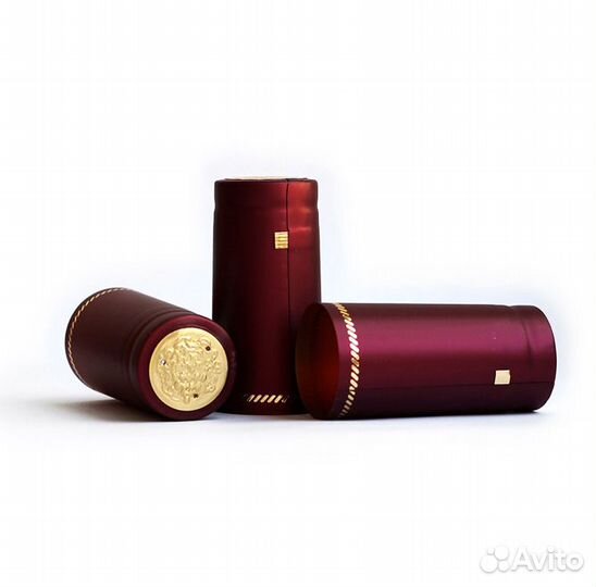 Термоусадочные колпачки для бутылок, 40 штук