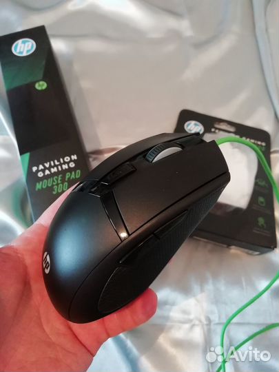 Мышка + коврик HP (комплект)