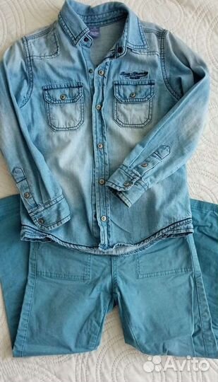 Рубашка новая джинсовая