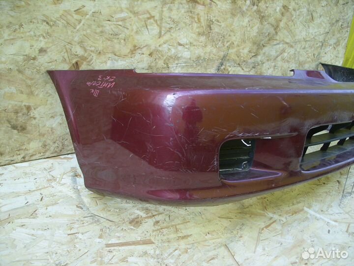 Бампер передний Honda Orthia EL Красныйцарапины