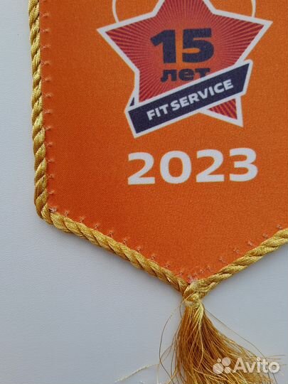 Мерч fit service флаг и значок