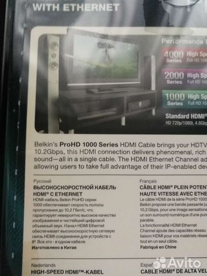 Высокоскоростной кабель hdmi