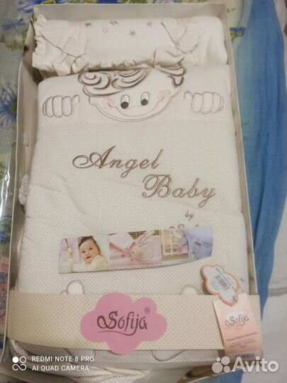 Детское постельное белье в детскую кроватку новое