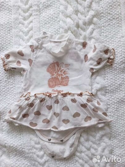 Летний пакет вещей для девочки 62-68 размер