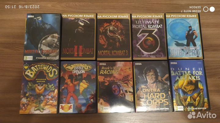 Sega mega drive 2 + картриджи