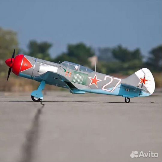 Радиоуправляемый самолёт копия ла-7 freewing 1100