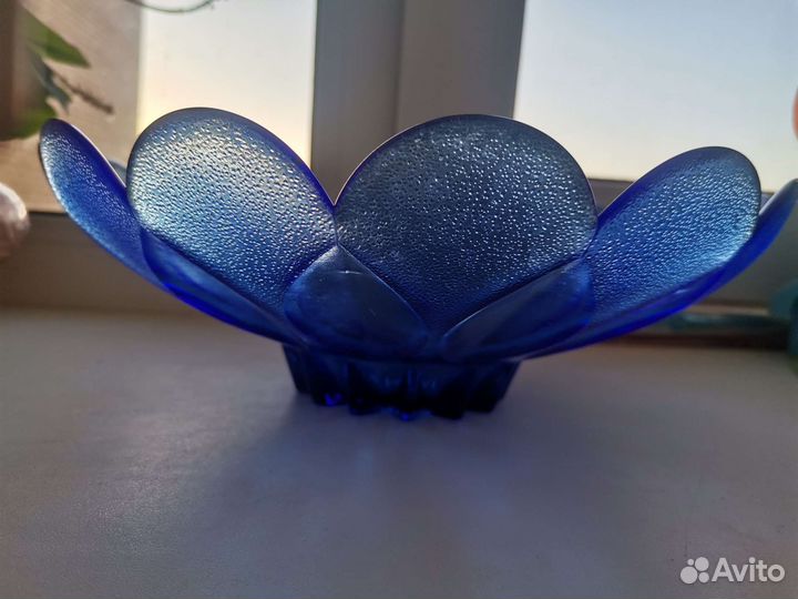 Салатник цветное стекло СССР