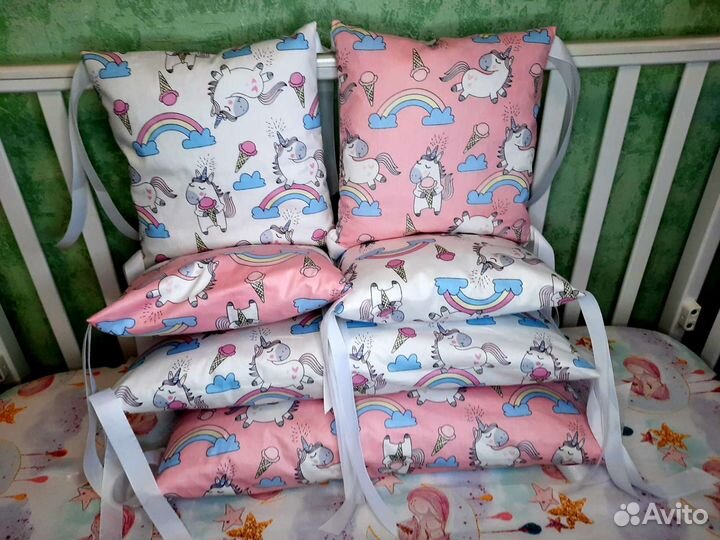 Бортики в детскую кроватку новые