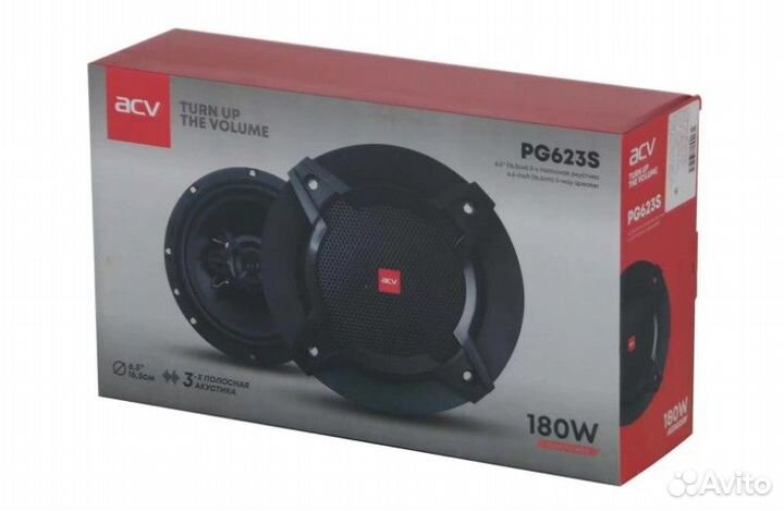 Автомобильные колонки ACV PG-623S d-16.5 см,2-пол