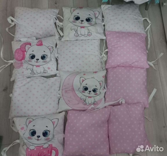 Бортики в кроватку и постельное бельё