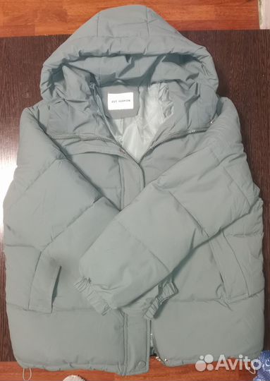 Пуховик зимний оверсайз женский размер 48
