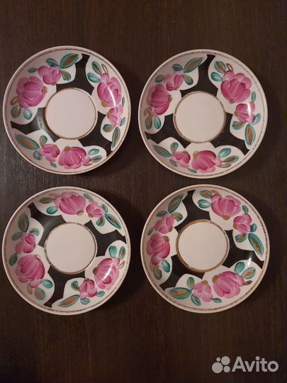 Блюдца фарфоровые Вербилки (3 шт)