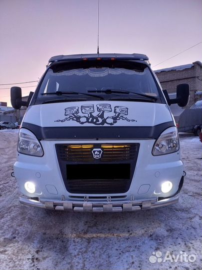 Защита переднего бампера 60/42 мм Газель Бизнес