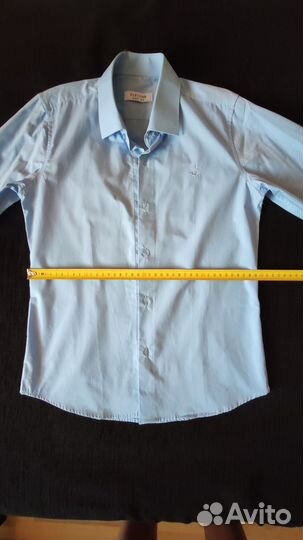 Школьная голубя рубашка