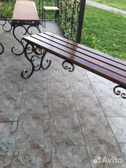 Скамейка кованая для сада и дачи