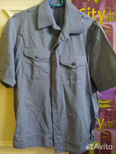 Рубашка мвд синяя