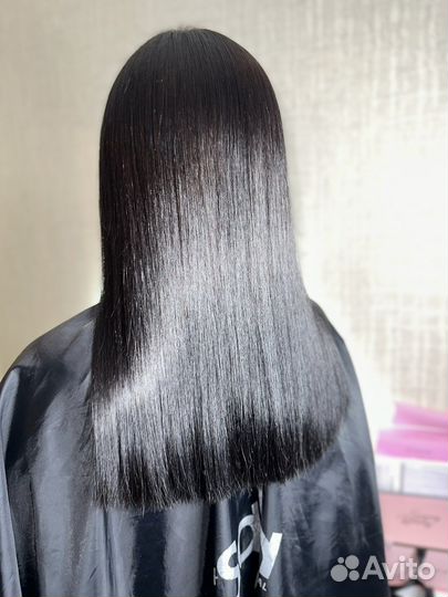 Кератиновое выпрямление волос выезд на дом