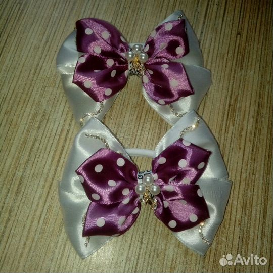 Банты, заколки, повязки ручная работа
