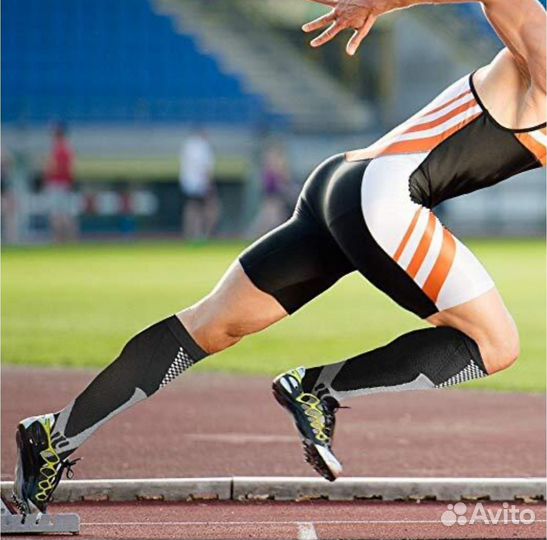 Гольфы компрессионные для бега мужские