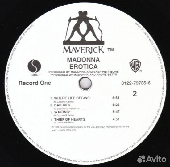 Madonna - Erotica (8122-79735-6)