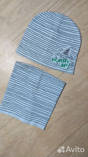 Шапка снуд на 2-3 года