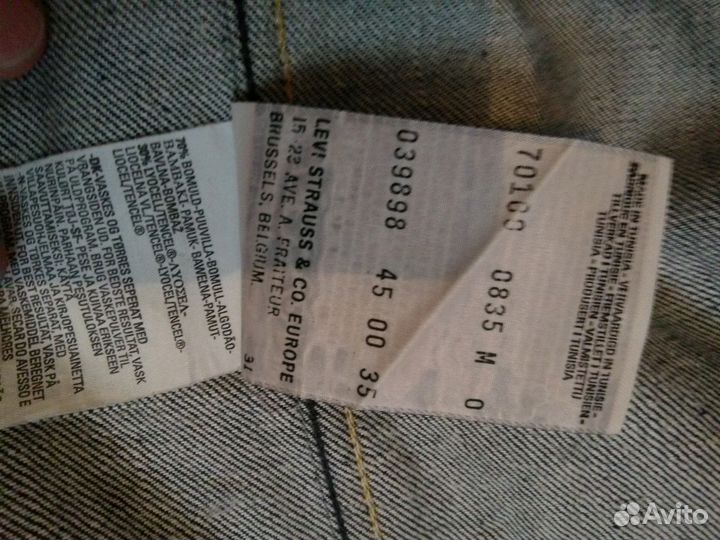 Джинсовый пиджак Levis