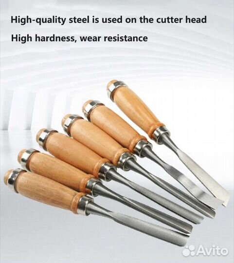 Набор инструментов, стамески, долото. Коллекция