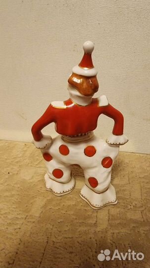 Фарфоровая статуэтка Клоун СССР