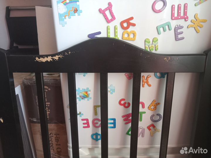 Кроватка Briciola + матрац с простыней на резинке