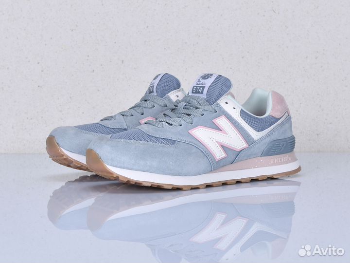 Кроссовки New Balance 574 натуральная замша