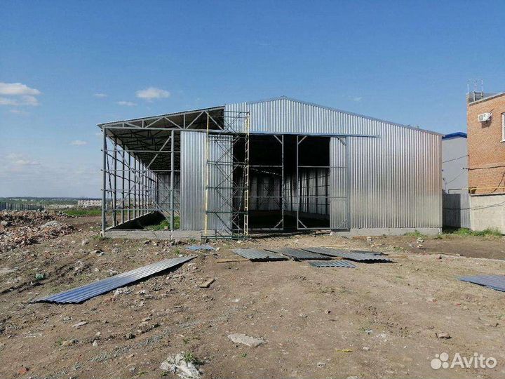 Строительство ангаров навесов складов
