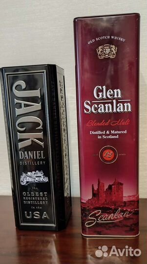 Металлическая упаковочная коробка для виски