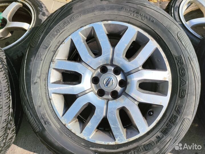 Литые диски r18 nissan pathfinder r51 с резиной