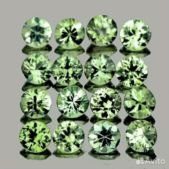 Сапфир натуральный 0,84Ct 2,0мм 20шт VVS Цейлон