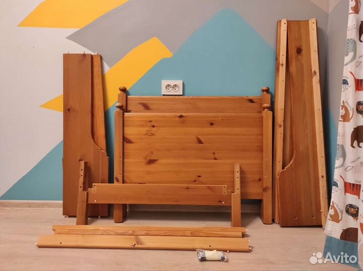 Детская кровать IKEA раздвижная лексвик