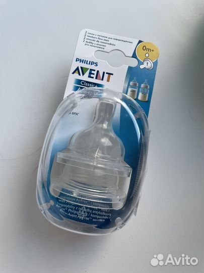 Соски для бутылочек avent 0