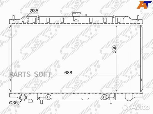 Радиатор охлаждения Ниссан Блюберд QG18DE/20 96-00