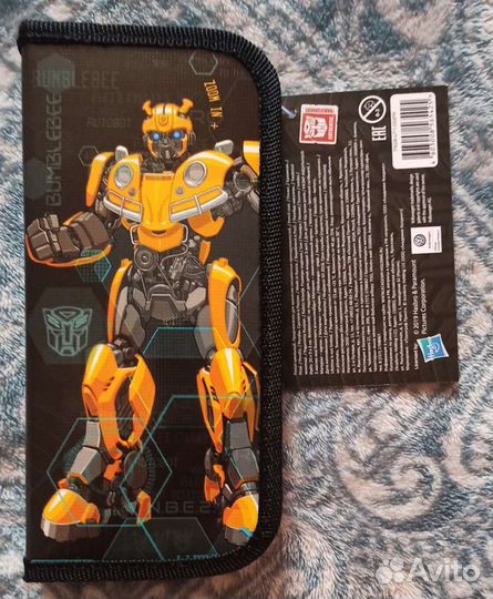 Трансформеры. Пенал, жёсткий, ламинированный