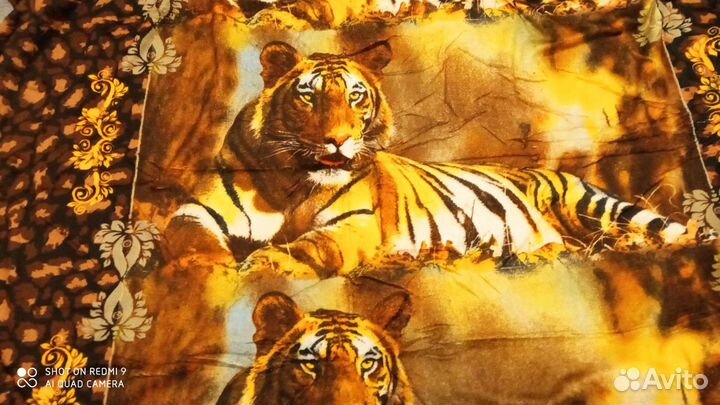 Новый плед тигр 180*200