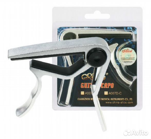 A007D-A Каподастр для акустической гитары, Alice