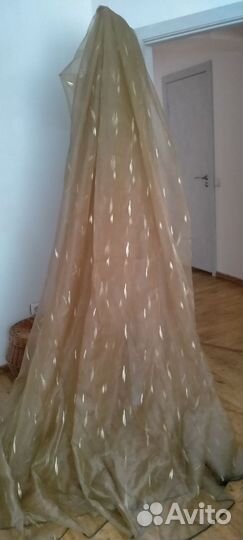 Шторы тюль бу 6 метров, высота 3 метра