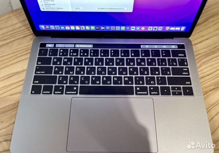 Macbook pro 13 2019 touch bar как новый