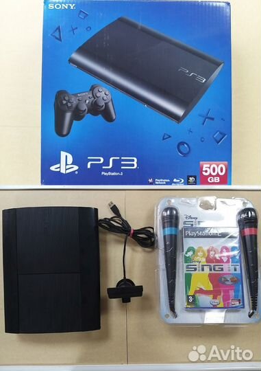 Sony playstation 3 super slim 500gb + move и игры