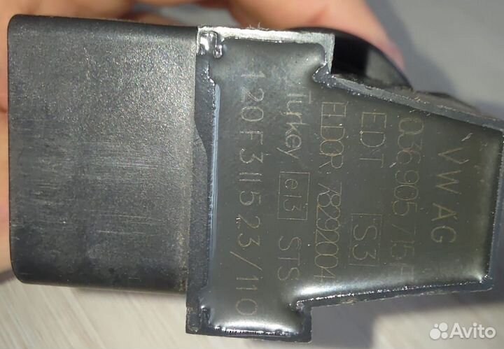 Катушка зажигания volkswagen polo