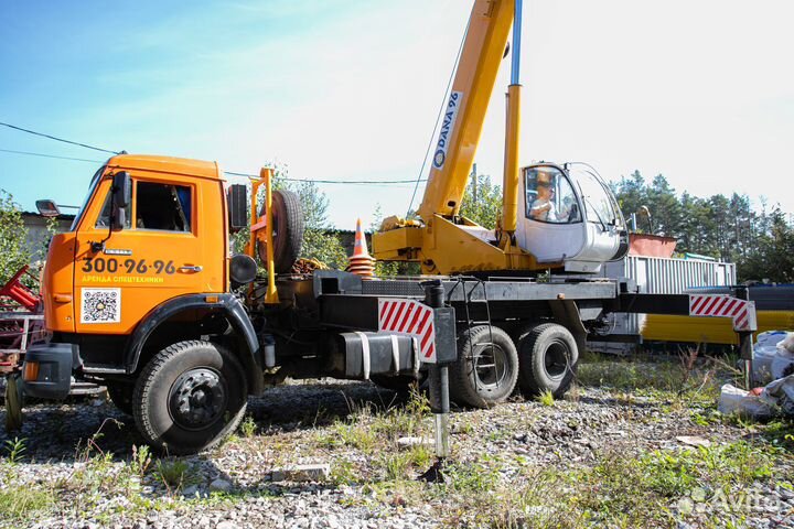 Аренда и услуги автокрана, 25 т, 31 м