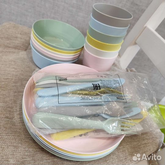 Комплект детской посуды IKEA